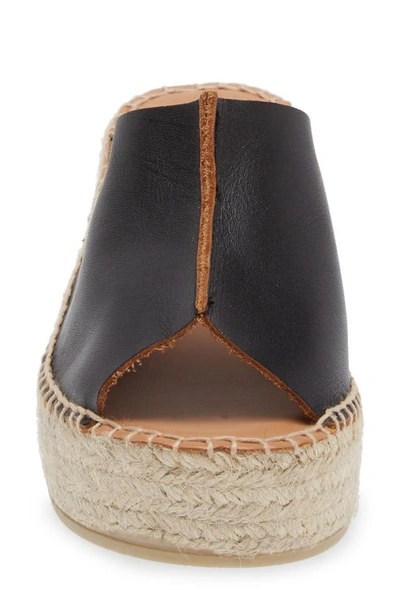 Toni Pons Ivonne Espadrille Platform Wedge Slide Sandal In Black
