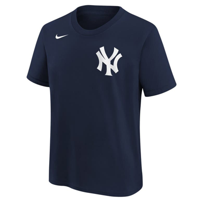 Nike Big Boys  Aaron Judge Navy New York Yankees Home Player Name And Number T-shirt In Navy