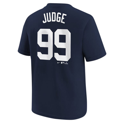 Nike Big Boys  Aaron Judge Navy New York Yankees Home Player Name And Number T-shirt In Navy