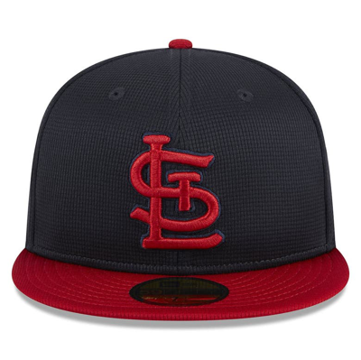 Shop New Era Navy St. Louis Cardinals 2024 Batting Practice 59fifty Fitted Hat