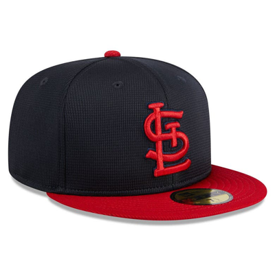 Shop New Era Navy St. Louis Cardinals 2024 Batting Practice 59fifty Fitted Hat
