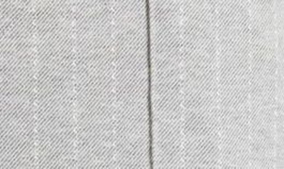 Shop Hue Stripe Pull-on Ponte Knit Leggings In Light Grey