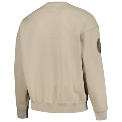 Shop Pro Standard Pewter Los Angeles Dodgers Neutral Drop Shoulder Pullover Sweatshirt
