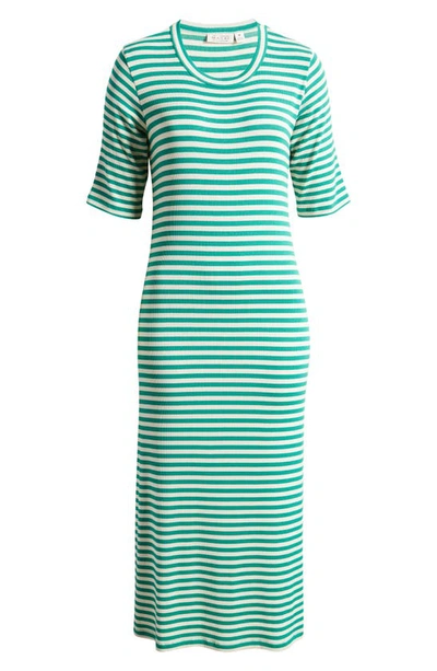 Shop Masai Copenhagen Norits Stripe T-shirt Dress In Greenlake