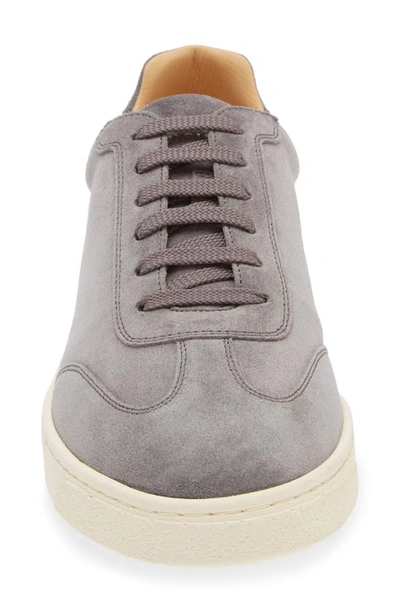 Brunello Cucinelli Flat Sole Leather Sneakers Low-top Design In Light Grey