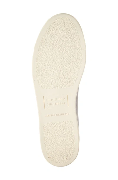 Brunello Cucinelli Flat Sole Leather Sneakers Low-top Design In Light Grey