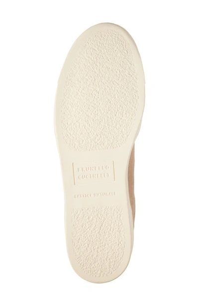 Brunello Cucinelli Suede Low-top Sneakers In Beige