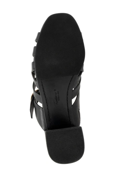 Shop Trotters Lauri Woven Slide Sandal In Black