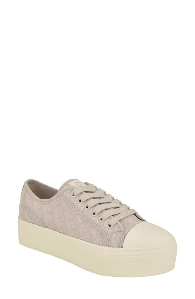 Shop Calvin Klein Brinle Platform Sneaker In Light Grey