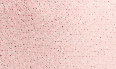 Shop Bardot Arna Sequin Long Sleeve Minidress In Soft Pink
