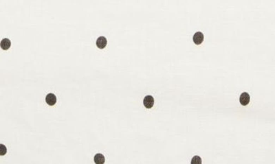Bardot Joie Polka Dot Linen Mnidress In Black/white Dot