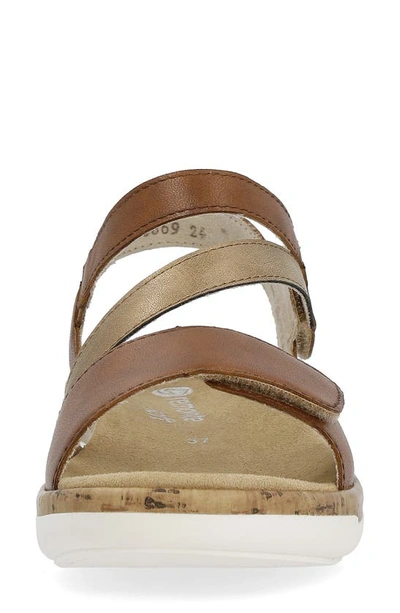 Shop Remonte Jocelyn 60 Wedge Sandal In Muskat Antique