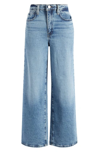 Shop Frame Le Pixie Jane Ankle Wide Leg Jeans In Lomina