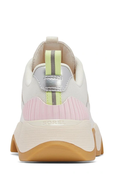Sorel Kinetic Impact Mesh Trainer Sneakers In Sea Salt/ Gum