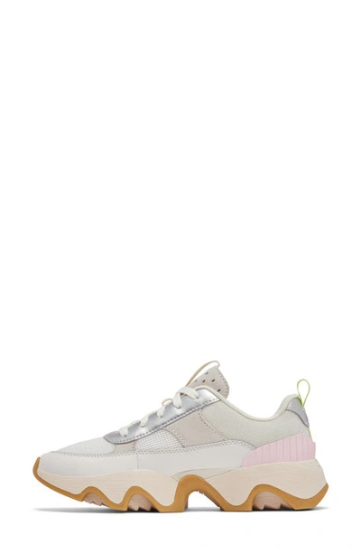 Sorel Kinetic Impact Mesh Trainer Sneakers In Sea Salt/ Gum