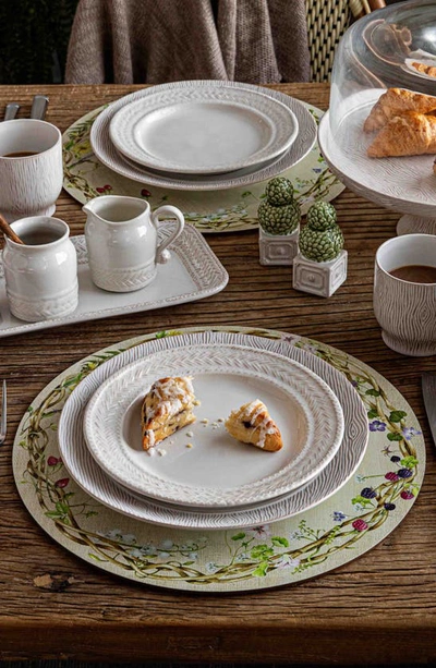 Juliska Meadow Walk Set Of 4 Round Placemats In Beige Multi