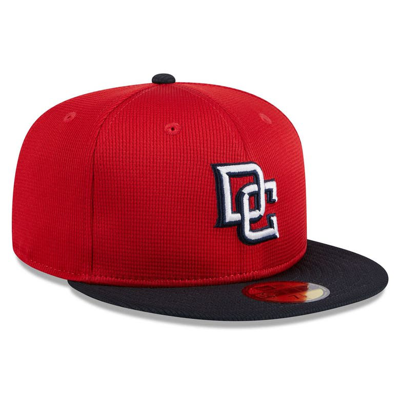 Shop New Era Red Washington Nationals 2024 Batting Practice 59fifty Fitted Hat