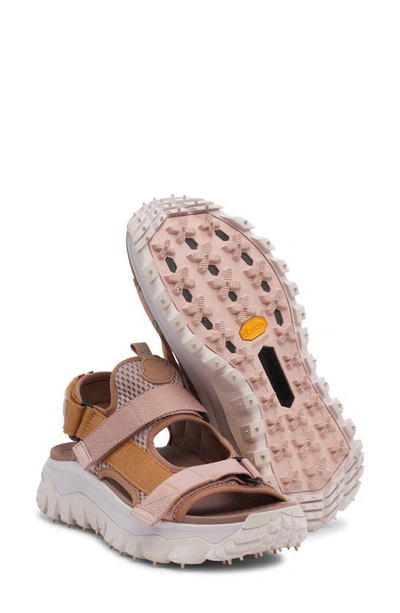 Shop Moncler Trailgrip Mesh Hiking Sandal In Pink