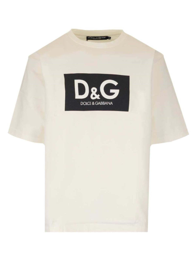 Shop Dolce & Gabbana Dg T-shirt In White