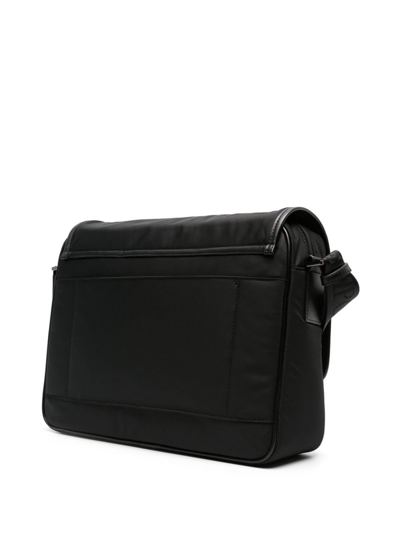 Shop Emporio Armani Nylon Crossbody Bag In Black