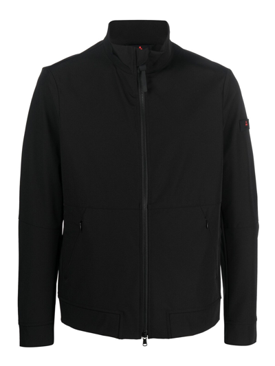 Shop Peuterey High-neck Zip-up Jacket In Black