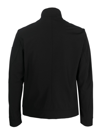 Shop Peuterey High-neck Zip-up Jacket In Black