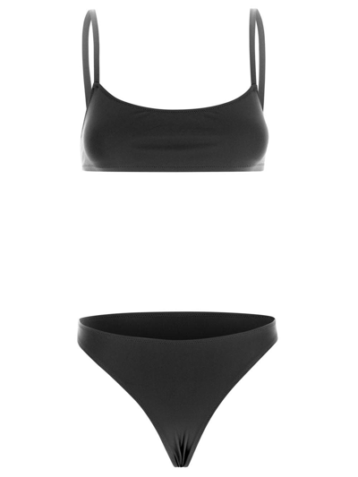 Shop Lido Undici Low Waist Bikini In Black