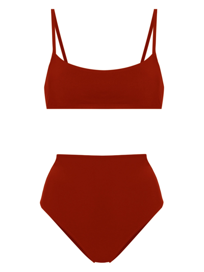 Shop Lido Undici High Waist Bikini In Red