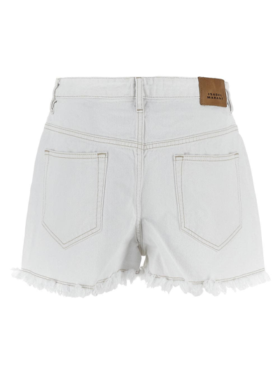 Shop Isabel Marant Lesia Shorts In White