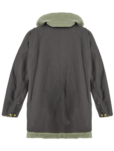 Shop Sacai X Carhartt Wip Reversible Jacket In Grey