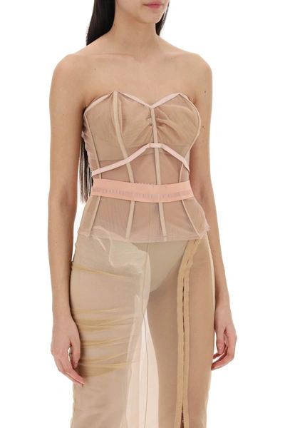 Shop Dilara Findikoglu Top Corsetto Public Image In Pink