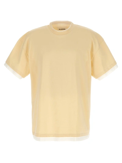Shop Jil Sander Looking For Miracles T-shirt In Beige