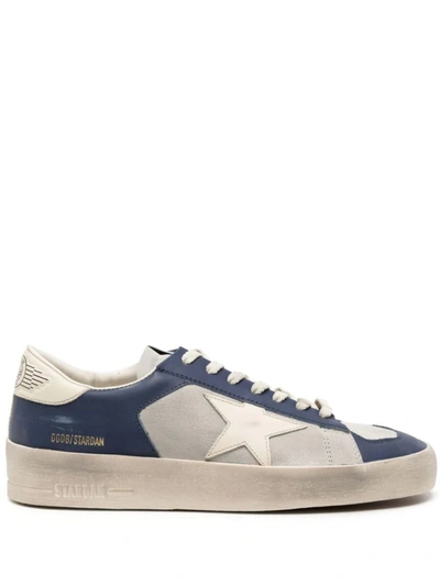 Shop Golden Goose Sneakers In Grey/medieval Blue/cream