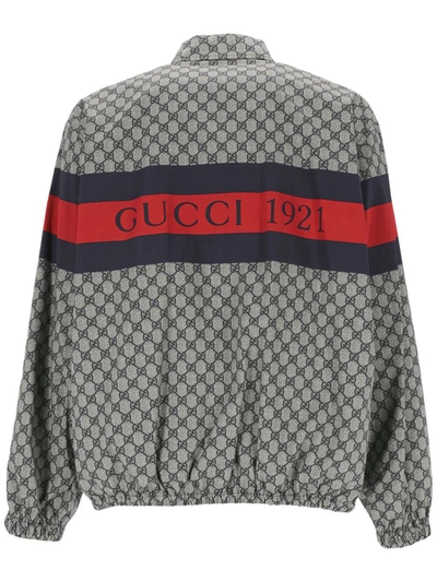 Shop Gucci Coats In Blue/blue