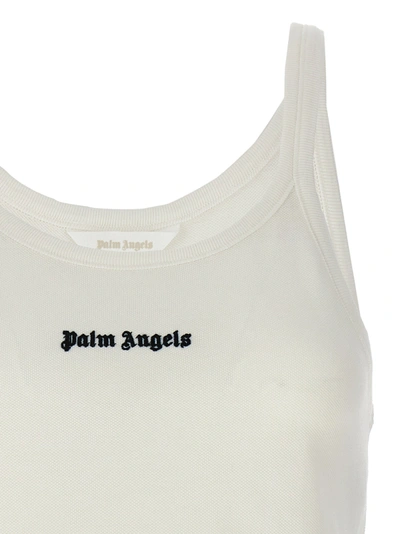 Shop Palm Angels Classic Logo Tops White/black