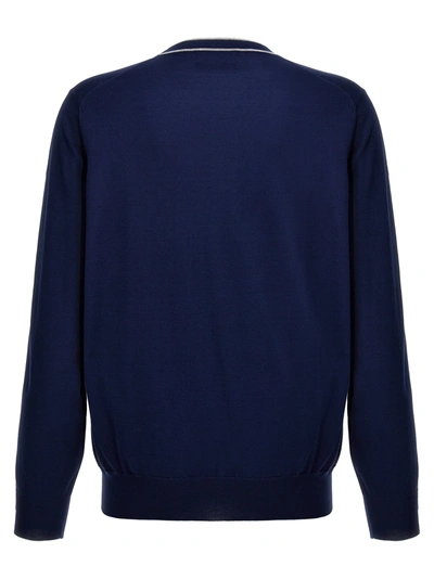 Shop Brunello Cucinelli Cotton Sweater Sweater, Cardigans Blue