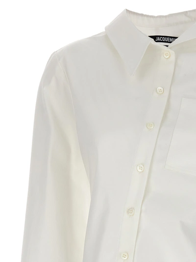 Shop Jacquemus La Chemise Pablo Shirt, Blouse White