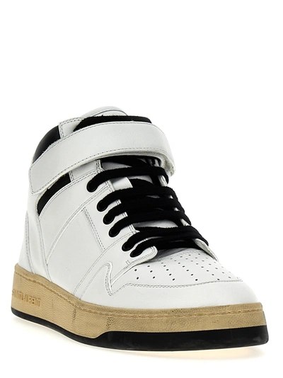 Shop Saint Laurent Lax Sneakers White/black