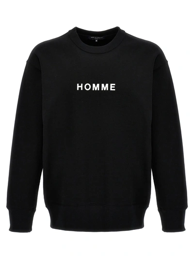 Shop Comme Des Garçons Homme Deux Logo Print Sweatshirt Black