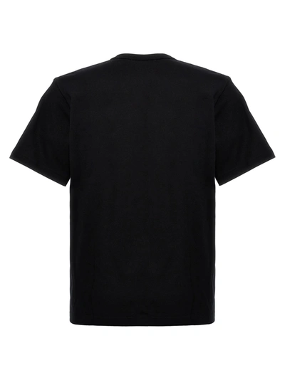 Shop Comme Des Garçons Homme Deux Logo Print T-shirt Black