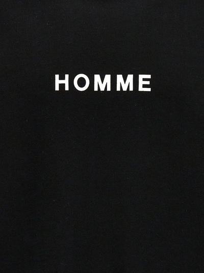 Shop Comme Des Garçons Homme Deux Logo Print Sweatshirt Black