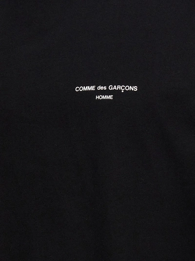 Shop Comme Des Garçons Homme Deux Logo Print T-shirt Black