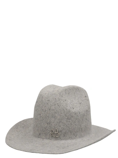 Shop Ruslan Baginskiy Logo Wool Hat Hats Gray
