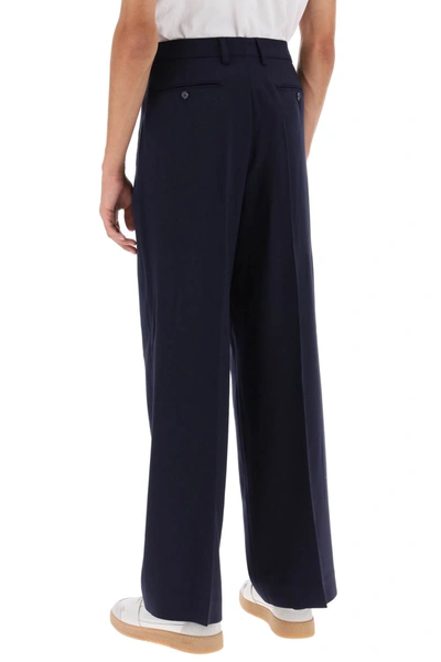 Shop Ami Alexandre Mattiussi Loose Fit Pants With Straight Cut
