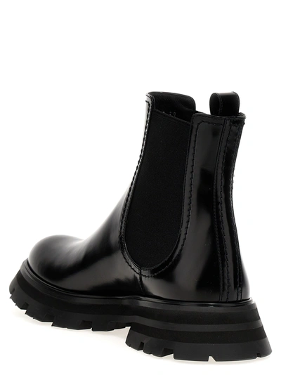 Shop Alexander Mcqueen Lucent Boots, Ankle Boots Black