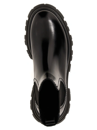 Shop Alexander Mcqueen Lucent Boots, Ankle Boots Black