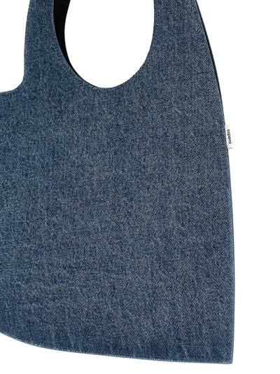 Shop Coperni Mini Heart Tote Bag Shoulder Bags Blue