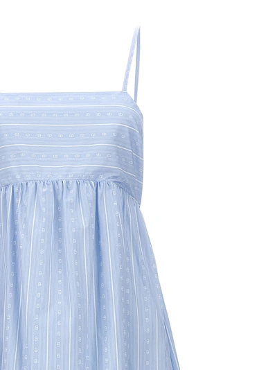 Shop Twinset Monogram Dresses Light Blue