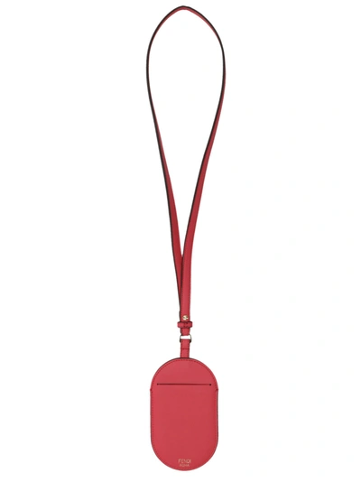 Shop Fendi Name Tag Bag Accessories Red