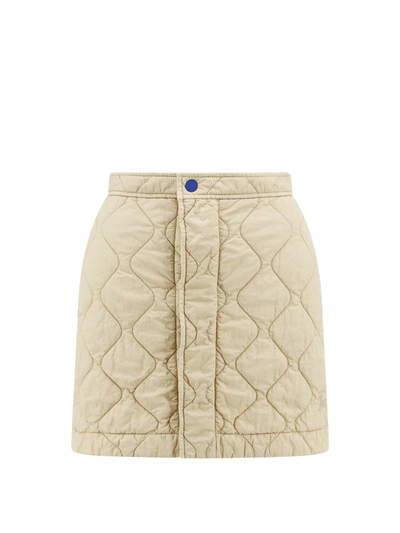 Shop Burberry Padded And Quilted Nylon Skirt